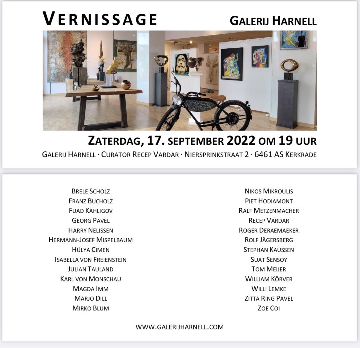 Einladung Vernissage-Galerie-Harnell